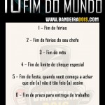 10 fins que assustam mais do que o fim do mundo