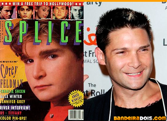 Antes e depois de algumas celebridades