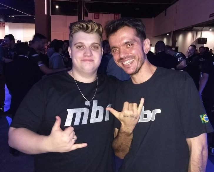 Gaules e boltz: passado e presente da MIBR se encontram na nova g3X — Foto: Reprodução/Twitter Alexandre "gAuLeS" Borba