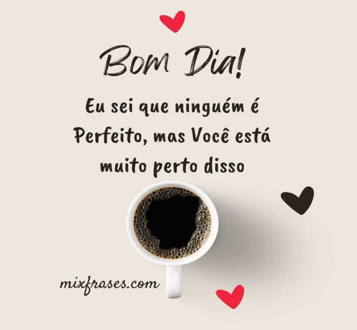 Bom dia com corações